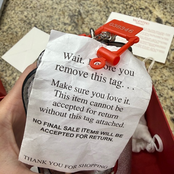 Valentino Metallic Silver Mini Bag - Picture 11 of 13